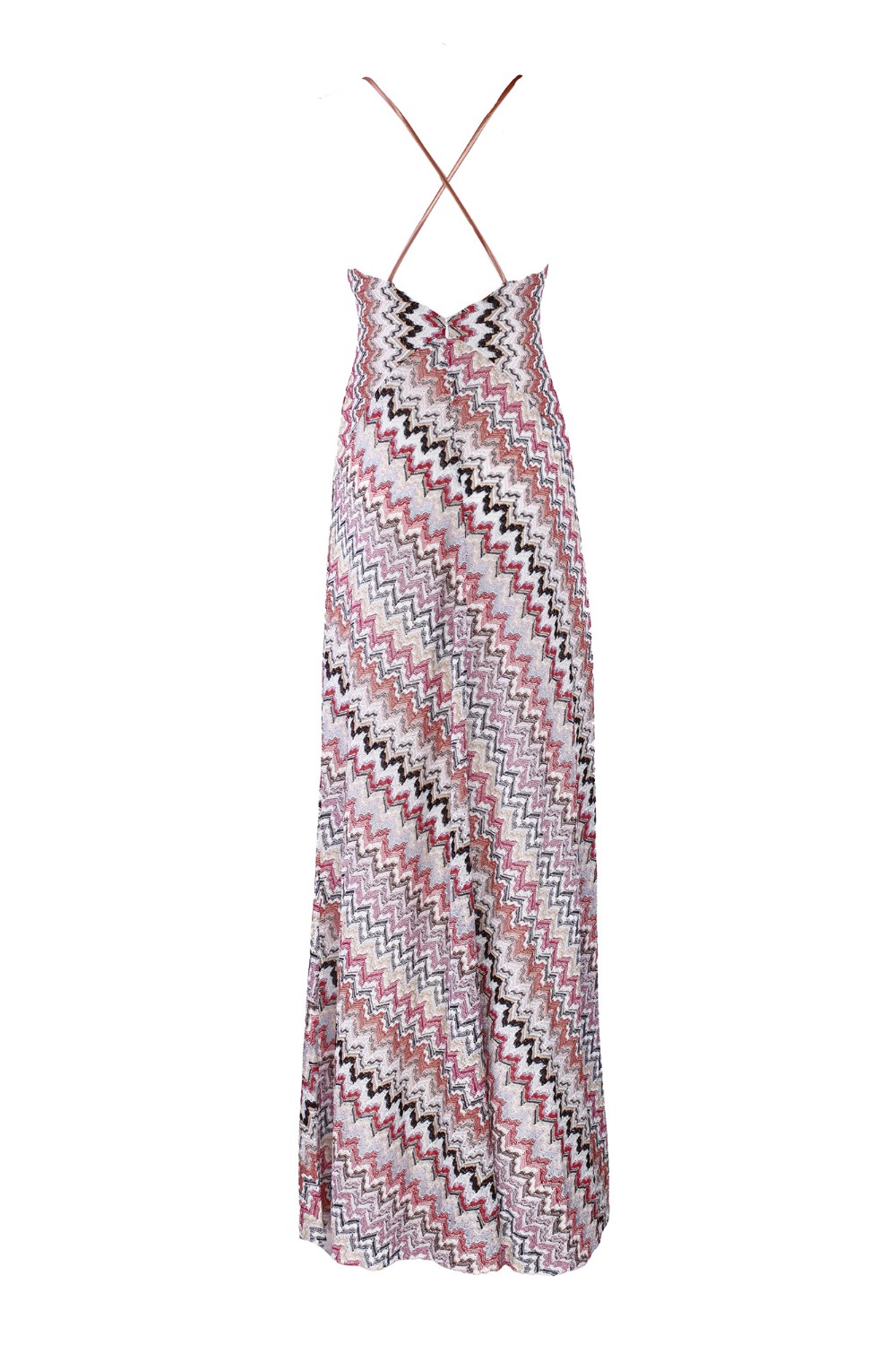 shop MISSONI  Abito: Missoni abito lungo in misto viscosa patchwork con lurex.
Scollatura asimmetrica.
Applicazione di paillettes.
Motivo zig zag.
Composizione: 84% Viscosa, 16% Fibra Metallizzata. 
Made in Italia.. DS24SG00 BR00UX-SM975 number 4276959